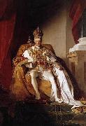 Friedrich von Amerling Emperor Franz I. of Austria wearing the Austrians imperial robes